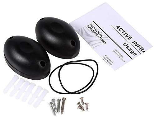 1pair 20m Infrared Barrier Light Beam Infrared Sensor Beam Alarm Photoelectric Infrared Sensor Detector Home Door Security System for Gate Door Window Burglar Alarm System