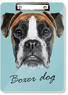 Lop-Eard Boxer Hund Haustier Klemmbrett Ordner Schreibblock Trägerplatte A4