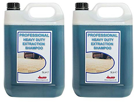 We Can Source It Ltd - Heavy Duty Carpet Shampoo – Professional Liquid Cleaner for Carpet & Upholstery – Suitable for Extraction Machines – Fresh Coconut Scent – 5 Litre Bottle - Pack of 2