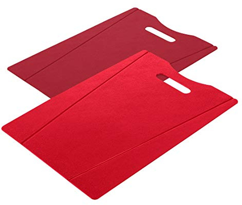 KUHN RIKON Schneidebretter Set 2-teilig, Rot/Dunkel Rot
