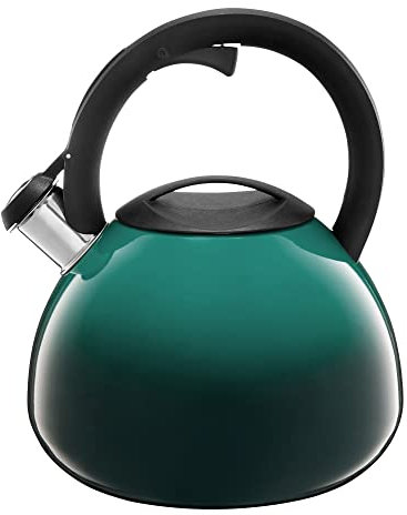 AMBITION Wasserkessel Flötenkessel Pfeifkessel aus Edelstahl Induktion Gas Ombre 2,6 Liter NEU&OVP (Türkis)
