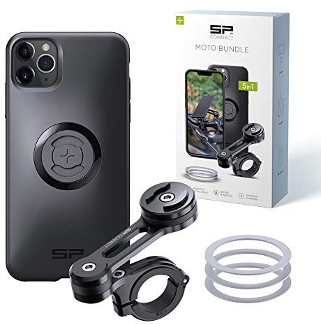 SP CONNECT Moto Bundle | SPC+ | kompatibel mit iPhone 11 Pro Max/XS Max | Handyhalter für Motorrad Bike Moped Roller | Gadget Halterung für Navi