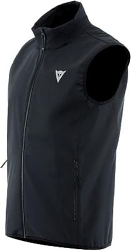 Dainese - No Wind Thermo Vest, Vindtät, Andningsbar, Värmeväst, Ärmlös Layer för Motorcykel, Man, Svart, S