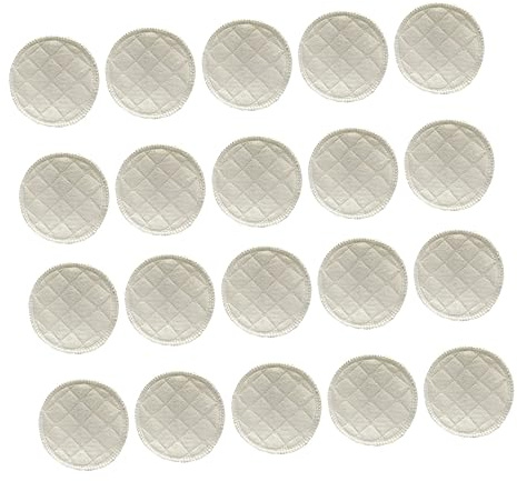 Toyvian 40pezzi Coppette Assorbilatte Lavabili e Riutilizzabili Per Allattamento Protezione Antiperdita e Comfort Ottimale Per Mamme
