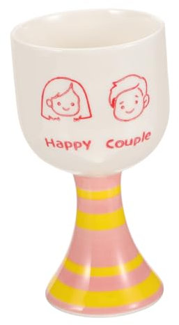 Alipis copa de postre de cerámica copas de vino de fiesta taza pareja vasitos para postres tazas de espresso tazas de postre taza de mousse tazas para postres delicado envase, 0249950G258