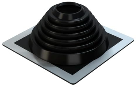 EPDM Rohrmanschette, Dachdurchführung, Dachabdichtungsflansch (für Rohrdurchmesser Ø76-152mm)