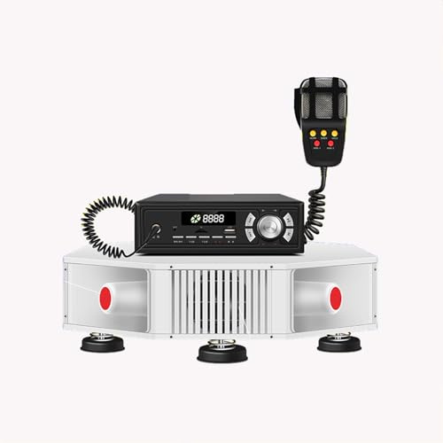 STMKB 400 W Auto-Megaphon, Außendach-Werbelautsprecher Mit Bluetooth-Verstärker Und Megaphon, Unterstützt Aufnahme/USB/TF-Kartenwiedergabe, 4 Hochtöner + 4 Tieftöner, 360°-Sound