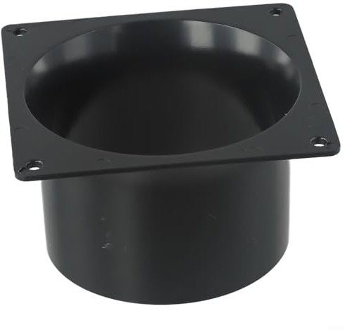 Sandyseptember Kanalverbinder Flansch ABS Wandflansch Verbinder Luftschlauch Flansch Adapter für Trockner, Abluftrohr, Badezimmerventilatorkanal (100 mm)
