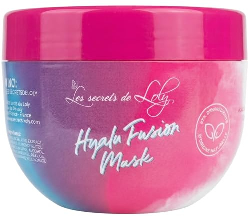 Les Secrets de Loly – Hyalu Fusion Mask – Masque activateur de boucles Hydratation intense – Cheveux multi-texturés ondulés, bouclés, frisés, crépus – Curl Bounce Complex + acide hyaluronique – 300 ml