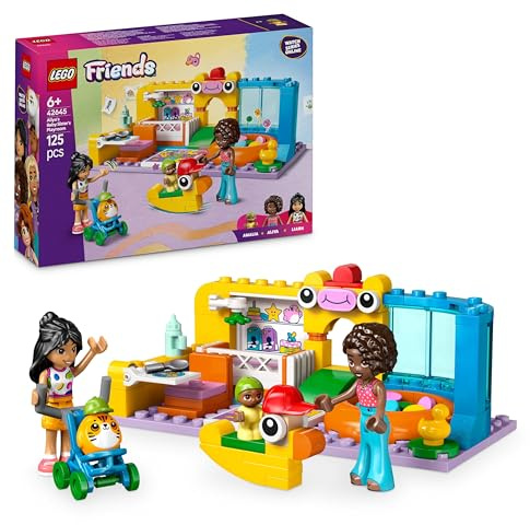 LEGO Friends Das Spielzimmer von Aliyas Kleiner Schwester (42645); Bauset für Rollenspiele; Spielzeug für Mädchen und Jungen ab 6 Jahren; 2 Spielfiguren, Babyfigur und Kinderwagen