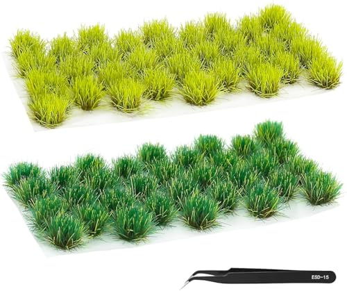 CTDMJ Modélisme Herbe, 2 cartons pour modélisme, herbe, décoration miniature, modélisme, herbe pour bricolage, chemin de fer, paysage, gazon artificiel, modelage