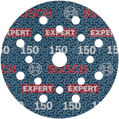 Bosch 6x Disque abrasif sur film EXPERT O780 | pour Bois dur, Peinture sur bois, Grain 150, Professional Accessoire Ponceuse excentrique