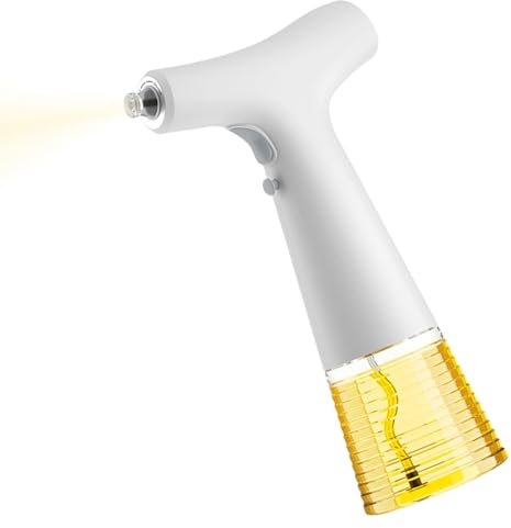 Pulverizador de aceite eléctrico, pulverizador de aceite recargable, pulverizador de aceite portátil, pulverizador de aceite de cocina, botella de aceite de oliva recargable para cocinar y asar