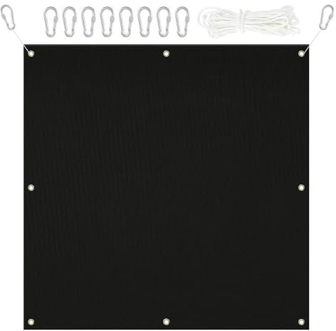 Archery Netting Backstop,Heavy Duty Archery Backstop,with Rope and Hooks Slingshot, Net for Backyard Shooting Accessories (Black, 5 ft x 10 ft x 2 mm)