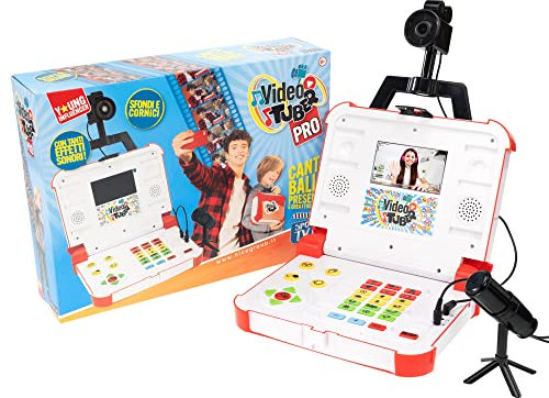 Macchina Fotografica Bambini, Kit Video Maker Deluxe per Bambini – Valigetta Videotuber con Monitor, Videocamera, Microfono ed Effetti Sonori – Crea Video per YouTube, TikTok e Instagram