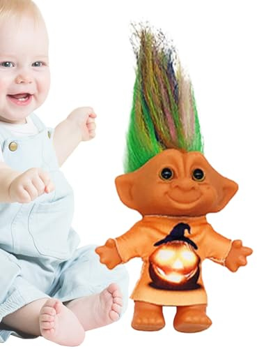 Generico Bambola Troll - Adorabili Figure Natalizie | Decorativi Da Scrivania, Decorazioni Festive, Personaggi Retrò Da Collezione Per Bambini Collezionisti e Adulti