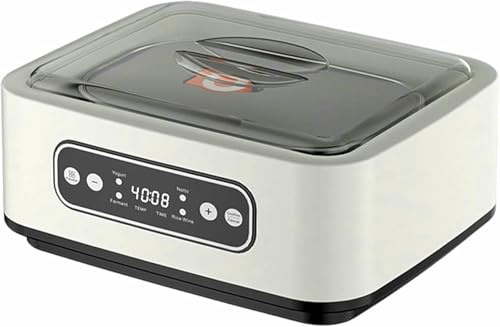 VYUJHNBG Fabricante De Yogurt Eléctrico 1.6L Multifuncional De Bajo Ruido Compacto Profesional Máquina Automática De Yogurt Acero Inoxidable De Acero Inoxidable
