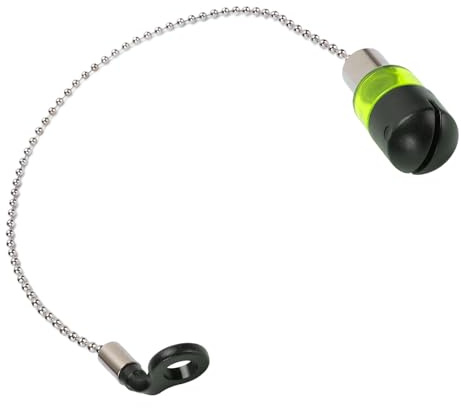 Bediffer Indicateur de Morsure de Carpe, Rappel de Signal de Pêche Efficace, Chaîne Souple pour équipement de Pêche de Nuit (Jaune Vert)