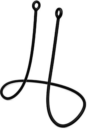 Earplug Lanyard, Silicone Earplugs Connector Cord Replacement for Removable Earbuds - Flexible Tug Resistant Earphone Strap 47cm