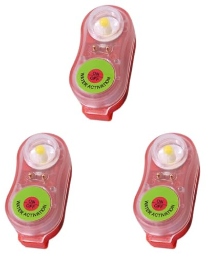 Generico Luce per giubbotto di salvataggio, luci per giubbotto di salvataggio da 6 pezzi, luci di emergenza stroboscopiche attivate dall'acqua per il marino e acquatico, luce di emergenza