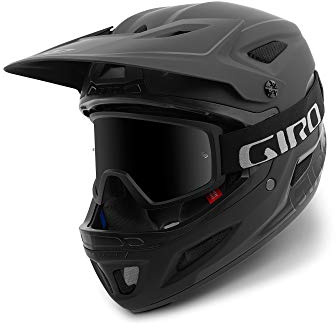Giro Unisex Adult Disciple MIPS Full Face Helmet - Matt Black/Gloss Black, Medium/55-59 cm