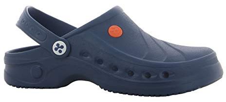 Säkerhetsjoggingskor för kvinnor – lätt arbetssko för män, perfekt för sjukhus, kök eller trädgård, halkfri och stötdämpande teatersko, UK 7 8 EU 41 42, Sonic marinblå