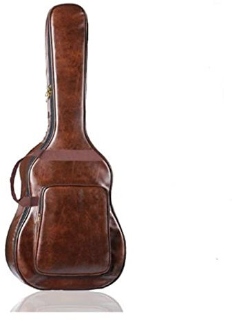 PJRYC Gitarre-Rucksack verdickte gepolsterte Gitarre-Tragetasche Gig-Tasche for 40/41 Zoll braun (Color : Brown)