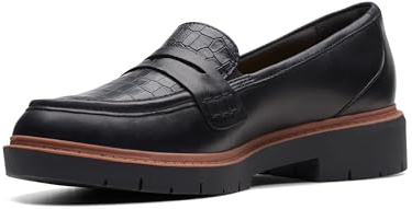 Clarks Westlynn Ayla Womens Black Leather, 5.5