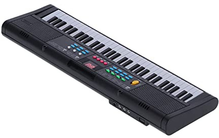 Instrument de Piano électrique, Instrument de Piano à Clavier 61 Touches Multifonction Numérique électrique avec Microphone MQ6186
