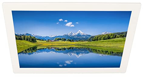 17 Zoll Digitaler Bilderrahmen mit Fernbedienung, 1440 X 900 16:10 IPS Elektronischer Video Bilderrahmen, Unterstützt USB/MMC/TF, für Freunde, Familie, Keine WiFi