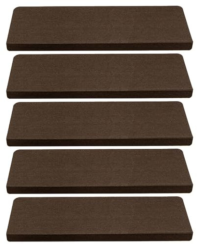 Treppenteppich,Treppenmatten Non Slip 5Pcs,Treppenstufen Matten Selbstklebend,Rutschmatte Teppich,Sicherheit Stufenteppich rutschfeste Stufenmatten für Kinder.