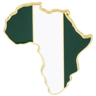 Modische Brosche Mit Karte Der Nigeria-Flagge, Patriotisches Abzeichen, Emaillierte Anstecknadeln Mit Weltflagge, Kunst-Neuheits-Brosche Mit Schnalle, Charm-Schmuck Für Damen Und Herren, Eri