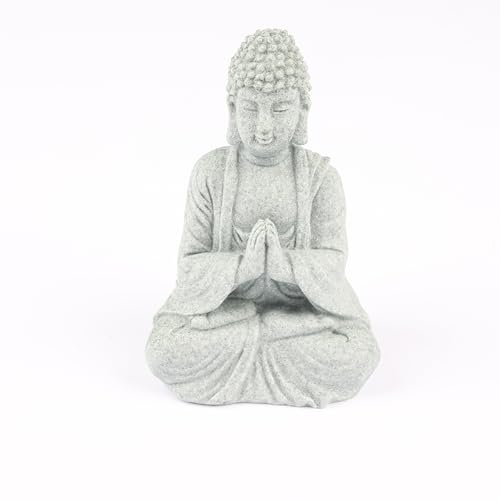 Atlantis Décoration d'aquarium colorée – Épave décorative en résine avec trous pour que les poissons puissent nager à travers, paysage sous-marin sûr et durable pour aquariums, terrariums (Bouddha)