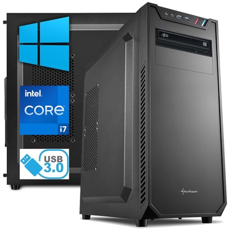 PC Computer i7 14700 20 Core 5,40 Ghz - Ram 64 GB - SSD M.2 1 TB - HD 2 TB - DVD - Wi-Fi - Windows 10/11 Pro