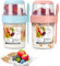 SinLaw 2 Stück MüSlibecher to go,Jogurtbecher für Unterwegs mit löffel,Joghurt to Go Becher,Doppelschicht Auslaufsicherer Joghurtbecher,Salatbecher (Pink+Blue（310ml+560ml)