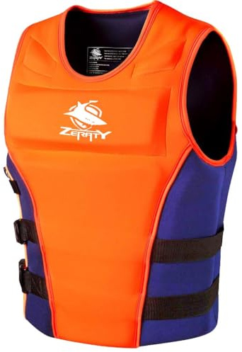 Zeraty Unisex Chaleco de Natación Ropa de baño Traje de Flotación Natación Aprendizaje EN ISO 12402-5|Ajustable|50N
