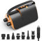 Accwork SUP Pumpe Elektrisch 20PSI mit LED-Display – 12V Elektrische Luftpumpe für SUP, Schlauchboote, Luftmatratzen – Inkl. 7 Düsen, Schnelles Aufpumpen & Automatische Abschaltung