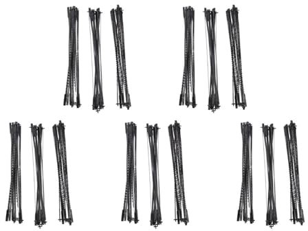 Reinscer 180Pcs Scroll Saw Blades 127mm Carbon Steel Fretsaw Blades with Pin 15/18/24 Teeth Standard Fine Cut Saw Blades