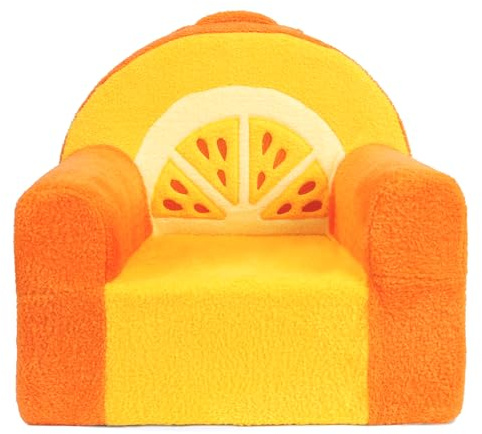 Heypappy Kindersessel,Bequeme Schaumstoff Kindercouch mit Weichem Samtbezug