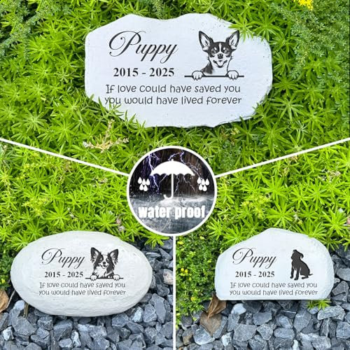 Regali commemorativi per la perdita di animali domestici, pietra commemorativa personalizzata, regalo commemorativo per la perdita del cane, lapidi per animali domestici, decorazioni per cimitero da