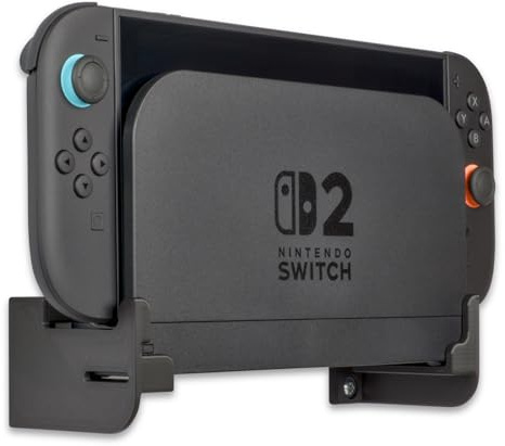 Consoldate Wall Mount for Nintendo Switch 2 Dock, Wall Bracket Black: A Perfectly Sized, Strong, & Secure Home for Your Console - 3 Years Warranty - Made in UK