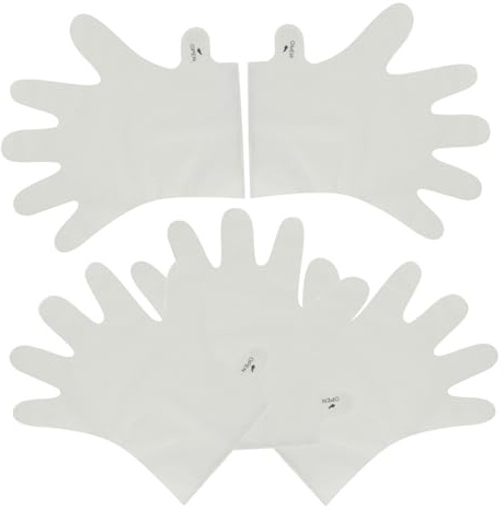 PACKOVE 5 Stück Peeling Handmasken zur Entfernung Abgestorbener Haut Feuchtigkeitsspendend und Pflegend aus Weichem Pe Material für Trockene und Raue Hände