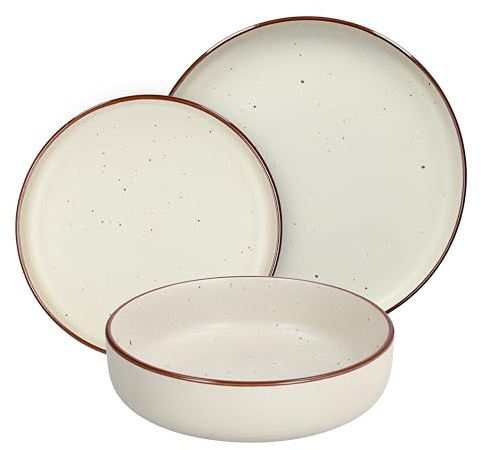 Tognana Avorio, Servizio piatti 18 pezzi per 6 persone, Stoneware, Beige