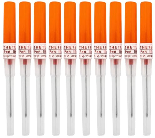 TYXHXTF 10 Pezzi Ago Cannula Piercing, Aghi Piercing, Aghi Per Piercing 14G, per Naso Orecchio Pancia Labbro Capezzolo Cartilagine