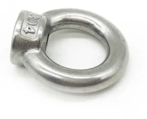 1-2 pièces M3 M4 M5 M6 M8 M10 M12 M14 M16 M18 M20 304 écrous à œil de levage en acier inoxydable vis anneau boulon à œil anneau écrou d'accrochage vis(Eye bolt,M12 1PC)