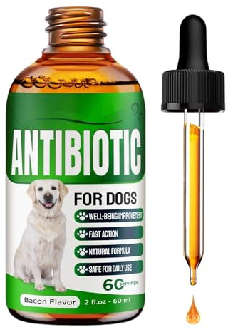 Tosse per Cani - 60ml Sciroppo Naturale per la Gola a Base Vegetale | Integratore per Gatti contro Starnuti e Raffreddore - per Starnuti, Alito, Naso, Cuccioli e Cani di Piccola, Media e Grande Taglia