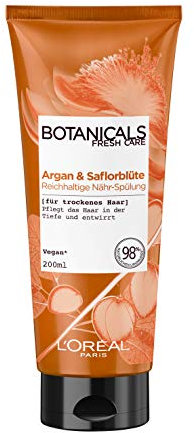 Botanicals Reichhaltige Spülung, ohne Silikon für trockenes Haar, mit Argan und Saflorblüte, pflegt das Haar in der Tiefe und entwirrt, 1er Pack (1 x 200 ml)