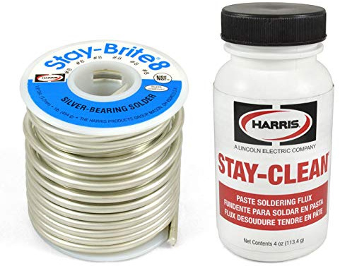 Combo Set*** Harris Solder Kit SB861 & SCPF4 - Stay-Brite #8 Silver Bearing Solder with Flux