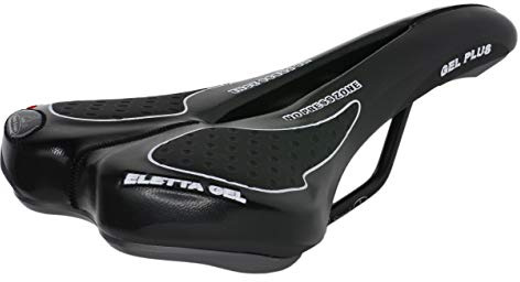 Sella Montegrappa per Bicicletta da Corsa MTB Trekking Unisex MOD. SM Eletta Gel 1150 Made in Italy Colore Nero