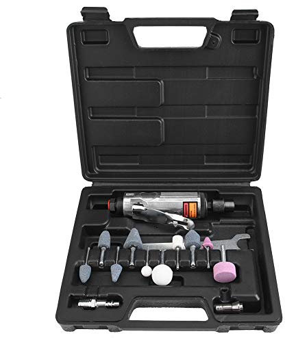 Kit de amoladora neumática, herramienta rotativa inalámbrica de 6.7 pulgadas Mini máquina de lijadora neumática de metal recto, amoladora de pulido Die Air Tool Set eléctrico, manualidades, corte,